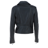 Exquisite Ashwood Leather Ladies Plus Size Biker Jacket Black: AWL-1881 Plus