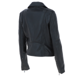 Exquisite Ashwood Leather Ladies Plus Size Biker Jacket Black: AWL-1881 Plus