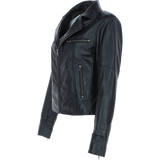 Ladies Ashwood Leather Plus Size Biker Jacket Black: AWL-1991 Plus