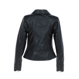 Ladies Ashwood Leather Plus Size Biker Jacket Black: AWL-1991 Plus