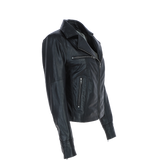Ladies Ashwood Leather Plus Size Biker Jacket Black: AWL-1991 Plus
