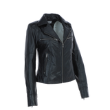 Ladies Ashwood Leather Plus Size Biker Jacket Black: AWL-1991 Plus