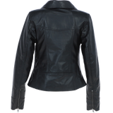 Ladies Ashwood Leather Plus Size Biker Jacket Black: AWL-1991 Plus