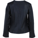 Exquisite Ashwood's Round Neck Genuine Leather Jacket in Black: AWL-811