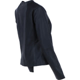 Exquisite Ashwood's Round Neck Genuine Leather Jacket in Black: AWL-811