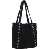 Brampton London's Genuine Suede Leather Shoulder Bag in Black: ELLA-3117