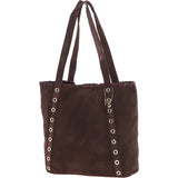 Brampton London's Genuine Suede Leather Shoulder Bag in Mocca: ELLA-3117