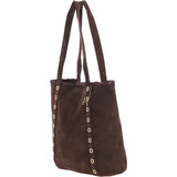 Brampton London's Genuine Suede Leather Shoulder Bag in Mocca: ELLA-3117
