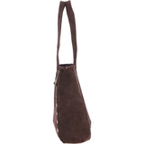Brampton London's Genuine Suede Leather Shoulder Bag in Mocca: ELLA-3117