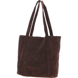 Brampton London's Genuine Suede Leather Shoulder Bag in Mocca: ELLA-3117