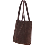 Brampton London's Genuine Suede Leather Shoulder Bag in Mocca: ELLA-3117