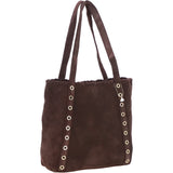 Brampton London's Genuine Suede Leather Shoulder Bag in Mocca: ELLA-3117