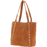 Brampton London's Genuine Suede Leather Shoulder Bag in Tan: ELLA-3117