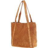 Brampton London's Genuine Suede Leather Shoulder Bag in Tan: ELLA-3117