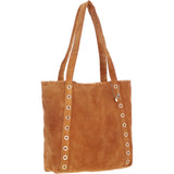 Brampton London's Genuine Suede Leather Shoulder Bag in Tan: ELLA-3117