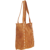 Brampton London's Genuine Suede Leather Shoulder Bag in Tan: ELLA-3117
