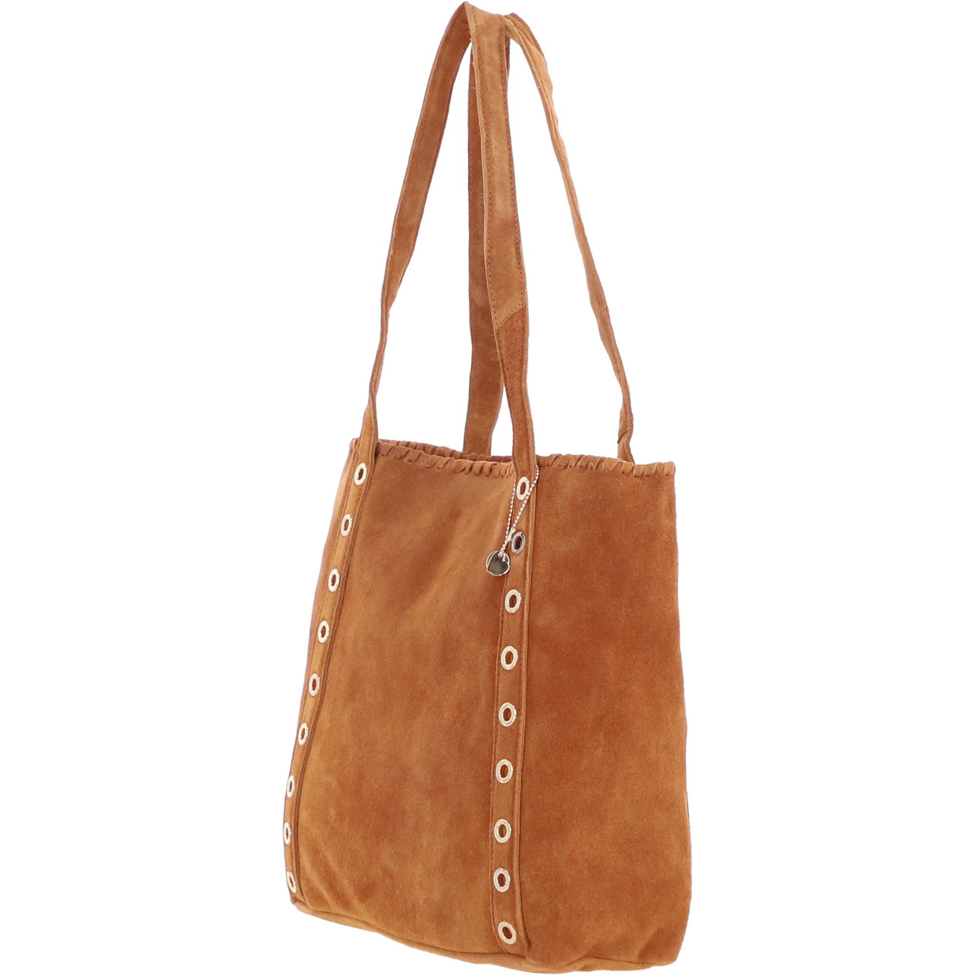 Brampton London's Genuine Suede Leather Shoulder Bag in Tan: ELLA-3117