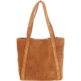Brampton London's Genuine Suede Leather Shoulder Bag in Tan: ELLA-3117