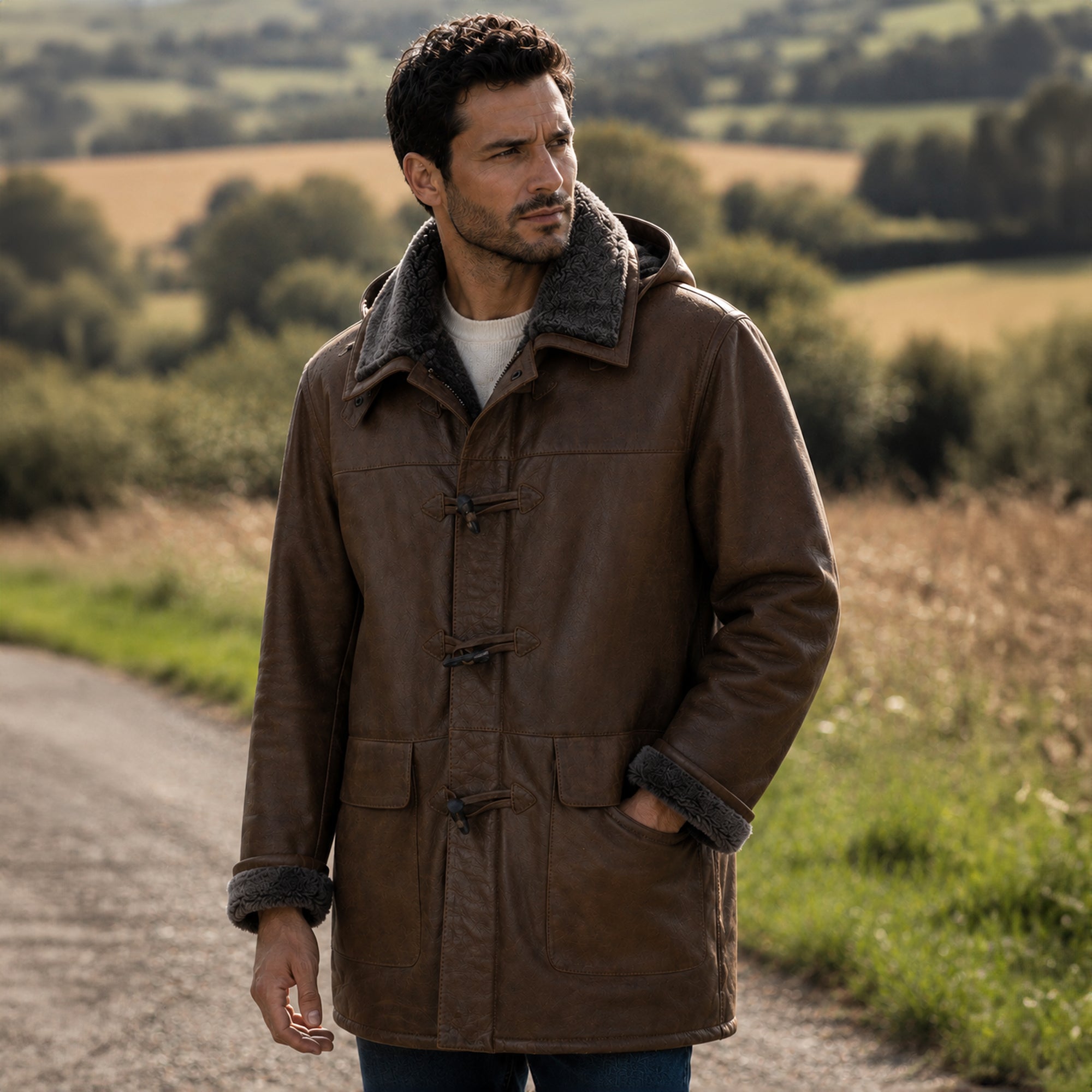 Sheepskin Duffle tobacco: KE 98 DUFFEL