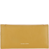 Ashwood Ladies Matinee Purse with 10 Card Slots and Metallic Clasp in Mustard: Matinee Lock