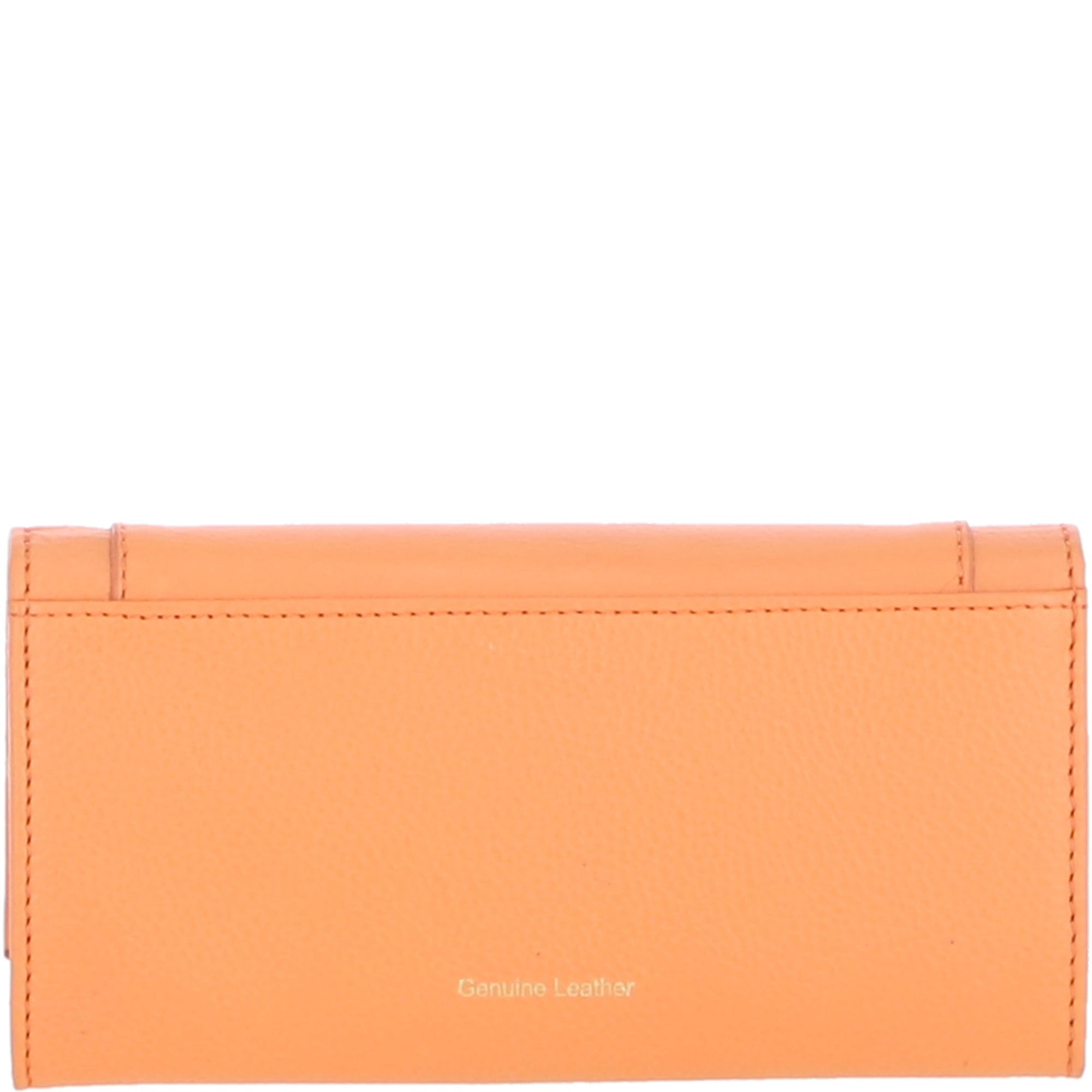 Ashwood Ladies Matinee Purse with 10 Card Slots and Metallic Clasp in Orange: Matinee Lock