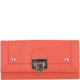Ashwood Ladies Matinee Purse with 10 Card Slots and Metallic Clasp in Orange 2: Matinee Lock