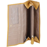 Ashwood Ladies Matinee Purse with 7 Card Slots and ID Window in Yellow: Matinee Purse
