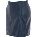 Stylish Leather Pencil Skirt Navy: skirt 14