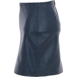 Stylish Leather Pencil Skirt Navy: skirt 14