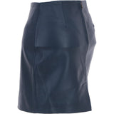 Stylish Leather Pencil Skirt Navy: skirt 14