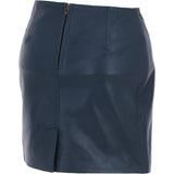 Stylish Leather Pencil Skirt Navy: skirt 14