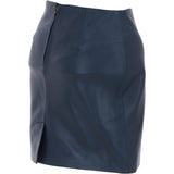 Stylish Leather Pencil Skirt Navy: skirt 14