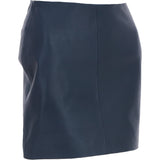 Stylish Leather Pencil Skirt Navy: skirt 14