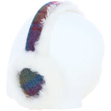 Ashwood X Harris Tweed Sheepskin Fur Earmuffs Tan/Purple: Tw-90-13-TP