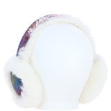 Ashwood X Harris Tweed Sheepskin Fur Earmuffs Tan/Purple: Tw-90-13-TP