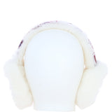 Ashwood X Harris Tweed Sheepskin Fur Earmuffs Tan/Purple: Tw-90-13-TP