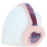 Ashwood X Harris Tweed Sheepskin Fur Earmuffs Baby-Pink/Pink: Tw-90-15-BP