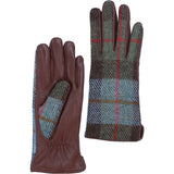 Ashwood Leather X Harris Tweed Ladies Gloves Tan/Mcload: TW-99-02-TM